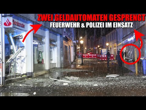 [ZWEI GELDAUTOMATENSPRENGUNGEN GLEICHZEITIG!] - Banken liegen nur wenige Meter auseinander -