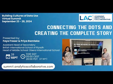 Connecting the Dots and Creating the Complete Story | Faye Fraser and Priya Ramteke