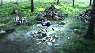Verizon   A better network as explained by JJ Watt chopping wood in the middle of the forest