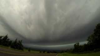 preview picture of video 'Foreman, Arkansas - 5/21/2013 Shelf Cloud timelapse'