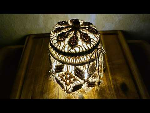 DIY Macrame Leaf Plant Hanger Lantern