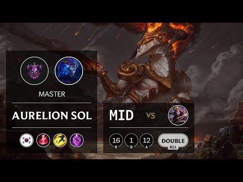 Aurelion Sol Mid vs LeBlanc - KR Master Patch 9.20