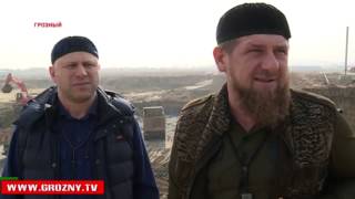 Глава Чечни посетил строительную площадку Грозненской ТЭС 
