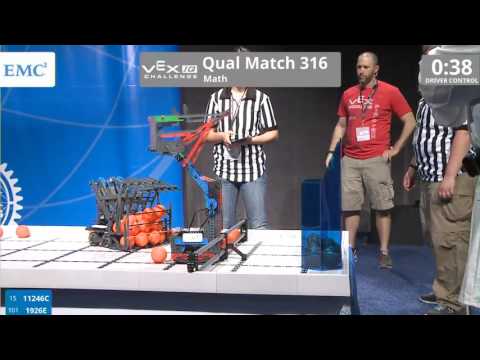 VEX Worlds 2016 - VEXIQ Middle School - Math - Qual 316 (11246C 1926E) 143