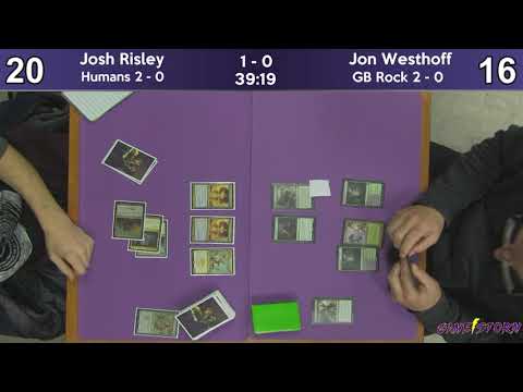 Josh Risley (Humans) vs Jon Westhoff (GB Rock) - Sunday Night Modern 12/9/18