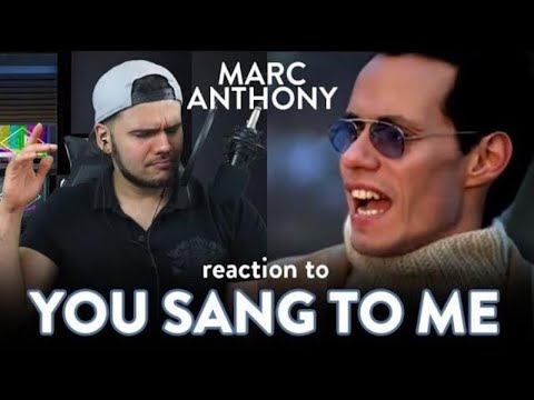 Marc Anthony Reaction You Sang to Me (BEAUTIFUL!) | Dereck Reacts