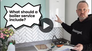 What should a gas boiler service include