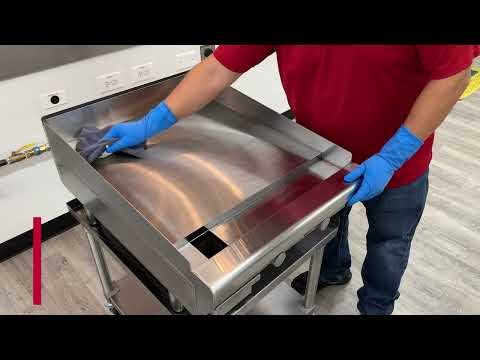 Seasoning an Imperial Gas Griddle