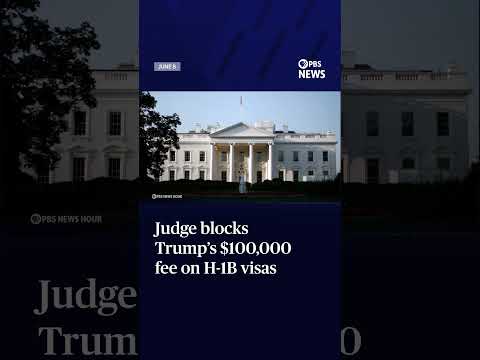 WATCH: Judge blocks Trump’s $100,000 fee on H-1B visas