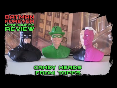 Batman Forever Merchandise Review - Candy Heads from Topps