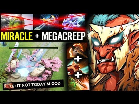 THEY CAN'T PUSH!! - [Troll Warlord] Defend MegaCreeps ComeBack Dota 2