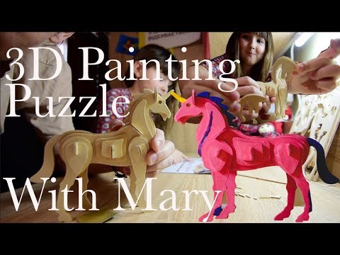 Лошадь-Челлендж! Собираем 3D Puzzle Единорог!