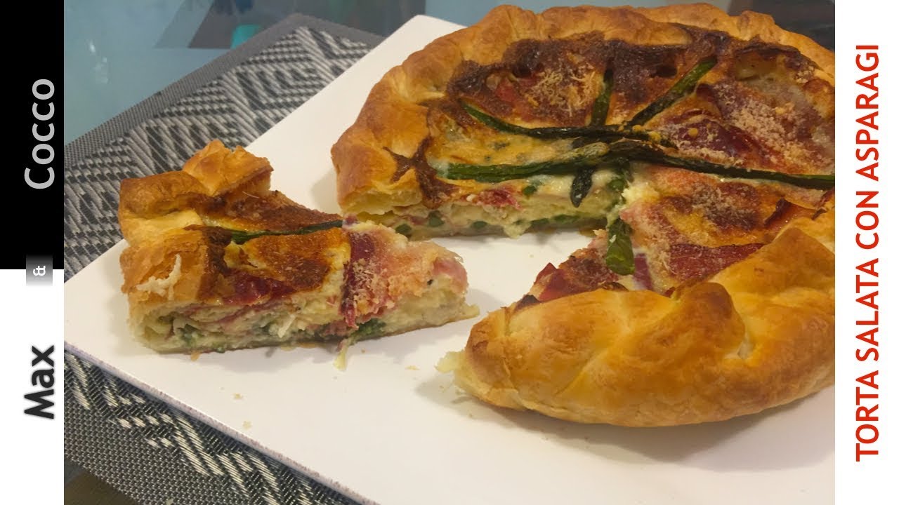 Torta Salata agli Asparagi e Speck - Semplice e Veloce - Ricette con ASPARAGI