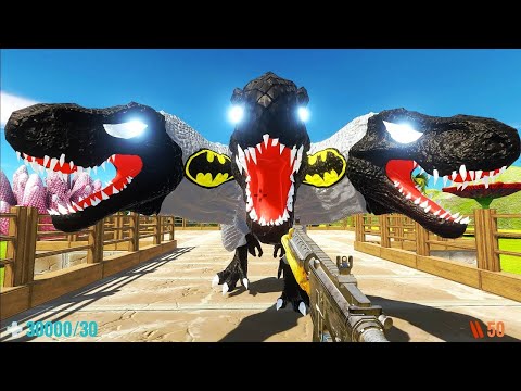 FPS AVATAR DEATH RUN vs HYDRA BATMAN T-REX - Animal Revolt Battle Simulator