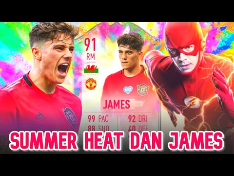 THE FASTEST PLAYER IN FIFA 20?!?!? 91 SUMMER HEAT DANIEL JAMES REVIEW