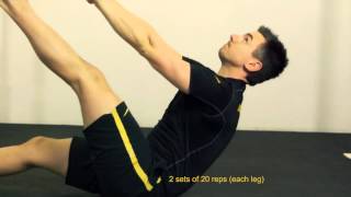 Single Leg Jackknife Crunch
