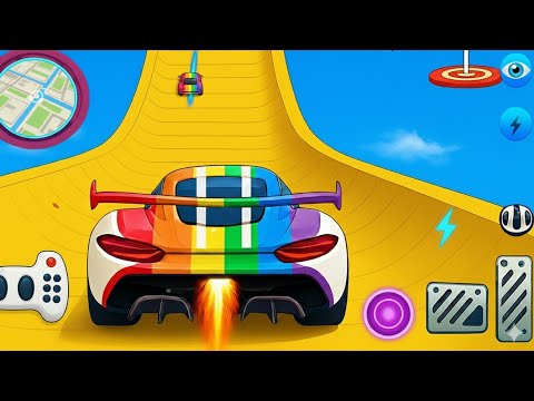 Mega Ramp Monster Car Racing 3D - Extreme Car Stunts - Android Gameplay