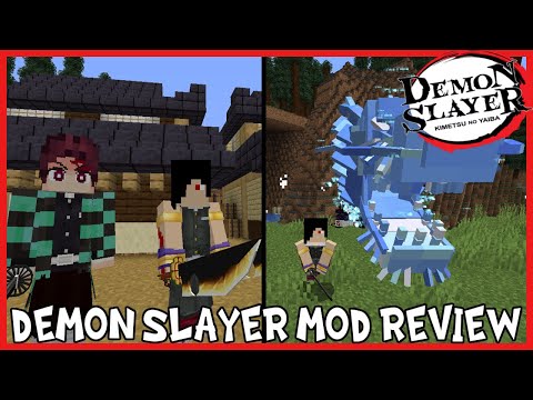 ALL BREATHING STYLES, THE DEMON ARTS, ATTACK ANIMATIONS & MORE! Minecraft Demon Slayer Mod Review