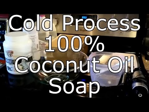 How To Make 100% Coconut Oil Soap