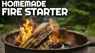 The BEST Homemade FIRE STARTER | How To Start a Fire With Things You Have at Home | Camping Tips