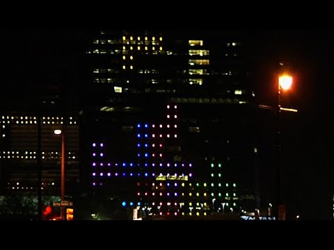 Tetris am Hochhaus [Video aus YouTube]