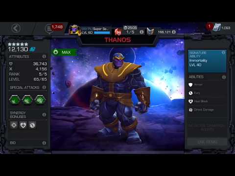 Contest of Champions 5-star Thanos duel and showcase