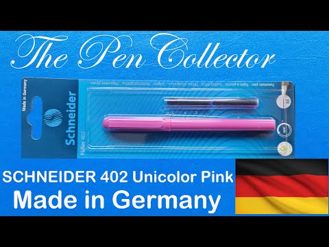 SCHNEIDER 402 Unicolor Pink Fountain Pen Review