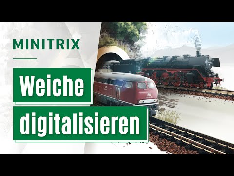 Minitrix Weiche mit m83 Decoder digitalisieren / Trix Spur N