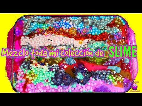 Slime mezclando mi coleccion queda un slime gigante Video