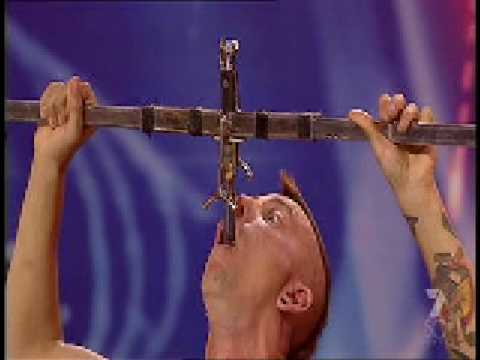 Space Cowboy - World Record Sword Swallowing Attempt