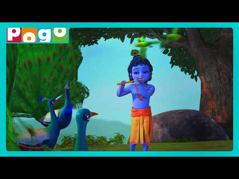 Little Krishna🪈| The Magic Of Krishna’s Flute! | Watch Cartoon😍 | Cartoon for Kids 👊| @PogoChannel
