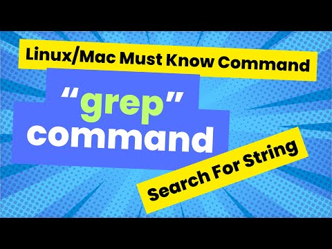 Must Know Commands In Linux/Mac - 'grep' Searching Files For A String (What Is The 'grep' command?)