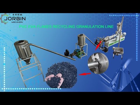 Granuladora de duplo parafuso EVA/PVC com resfriamento a ar — video