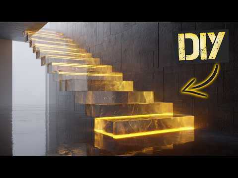 First Time Building Stairs with Epoxy and Smart Lighting