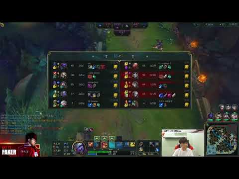 SKT T1 FAKER TRISTANA VS EZREAL //(KOREAN RANK) // FAKER STREAM GAMEPLAY PATCH 8.9