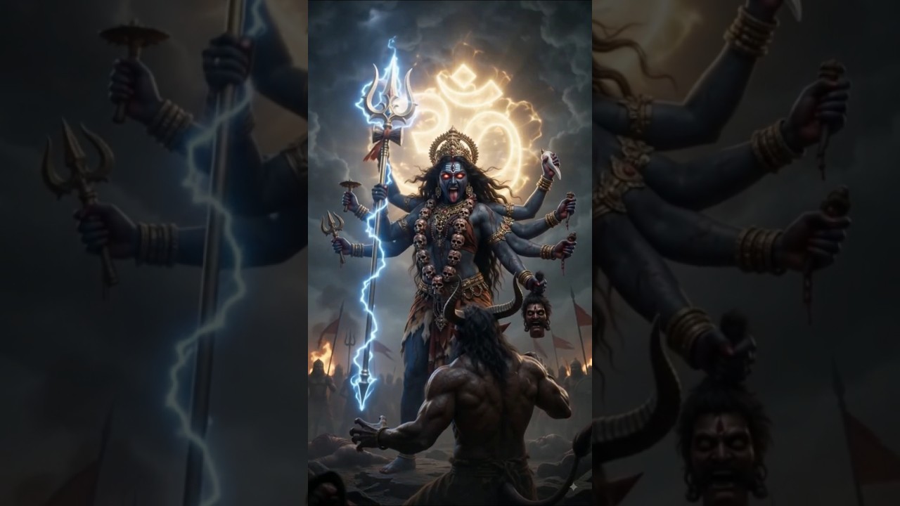 महाकाली का प्रचंड रूप ⚡ | जब अधर्म का हुआ अंत | शक्तिशाली Mythology Shorts #maakali