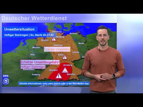 20.07.2025 Unwetterinformation - Deutscher Wetterdienst (DWD)