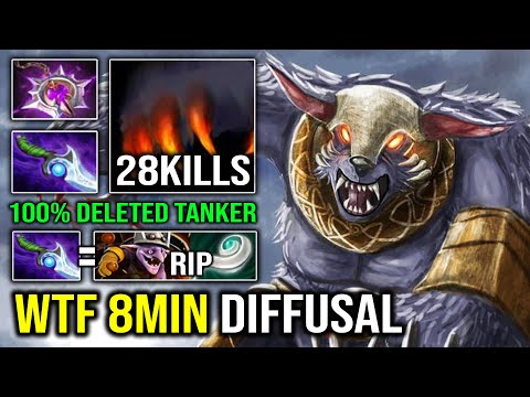 WTF 8MIN DIFFUSAL Overpower Mana Burn Ursa EZ Deleted Tank Hero 9Min Godlike Dota 2