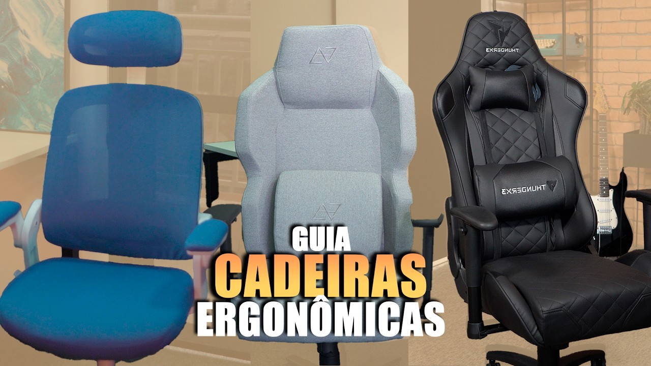 Qual é a MELHOR CADEIRA ERGONÔMICA para TRABALHAR EM CASA? // 7 melhores modelos para 2024