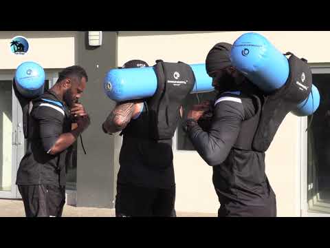 Flying Fijians getting ready for the Maori All Blacks