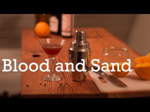 Blood and Sand Cocktail from Better Cocktails at Home