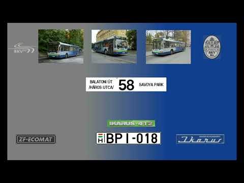 [SOUND] Budapest Bus Sound BPI-018 Ikarus 412 BKV 58-as viszonylat