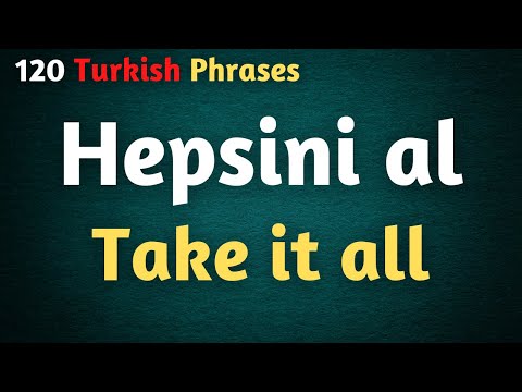 120 Turkish Phrases For Every Level - Turkish & English AUDIO | Language Animated