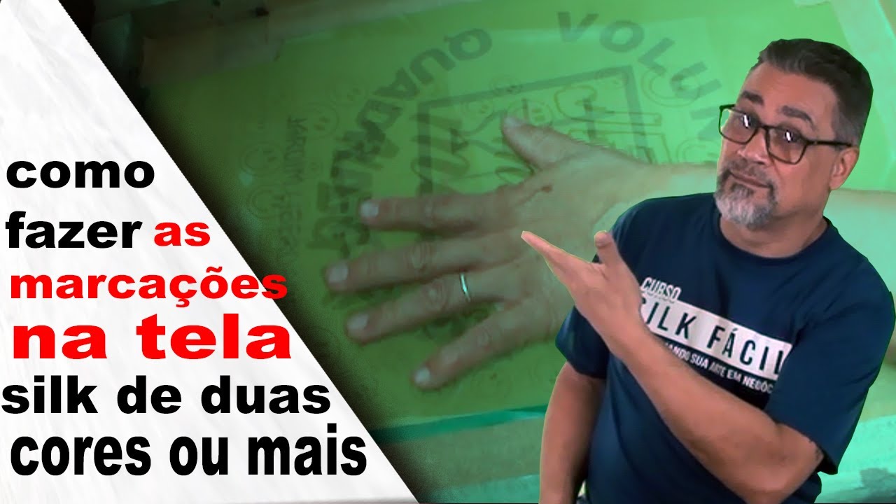 Como fazer marcações das telas para estampas de duas ou mais cores