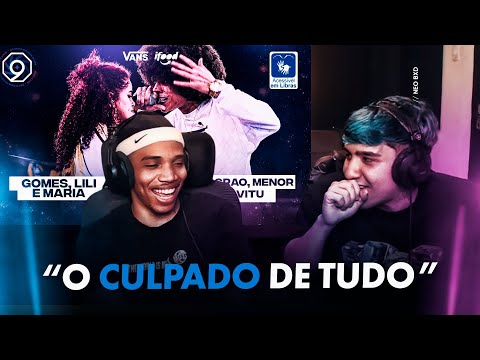 😂 NEO E MENOR ANALISAM E COMENTAM A BATALHA DO ANO - TRIO MAGRÃO X TRIO LILI 