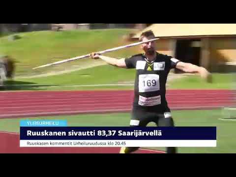 Antti Ruuskanen 83,37 Saarijärven Juhannuskisoissa 2019 YLE URHEILURUUTU