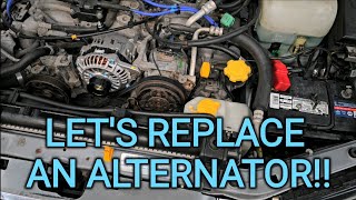 Replacing A Failing Alternator On A Subaru!