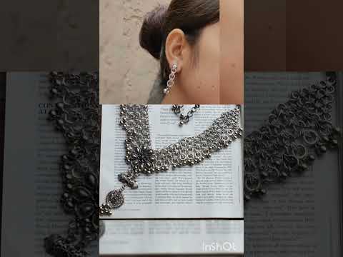 Kutchi Afghani Silver Look Like Necklace