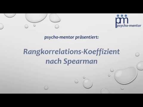 Statistik - Rangkorrelationskoeffizient nach Spearman - Psycho-Mentor.de