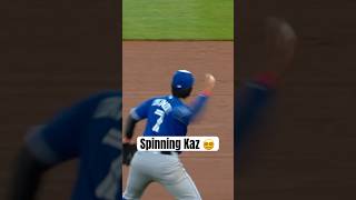 A fine spinning throw by Kazuma Okamoto ???? #MLB #BlueJays